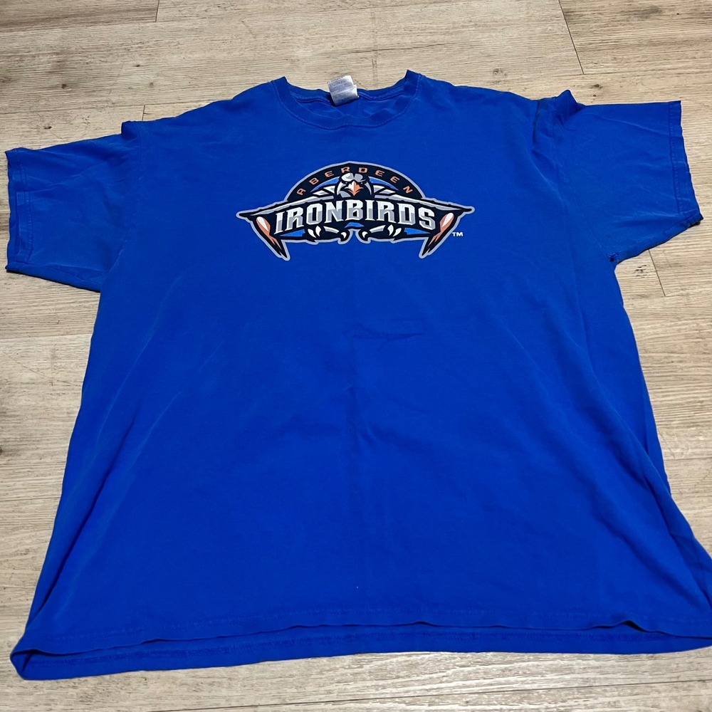 Aberdeen Ironbirds‎ Shirt Baseball Team Blue Gildan XL Mens MILB Maryland